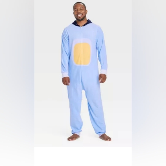 Nwot Men's Bluey Hooded Sleep Suit - Picture 1 of 2